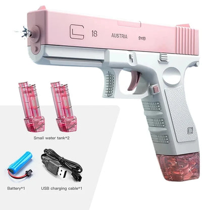 Pistola de agua M416, pistola eléctrica, juguete de tiro, totalmente automático, tiro de verano, playa, diversión al aire libre,