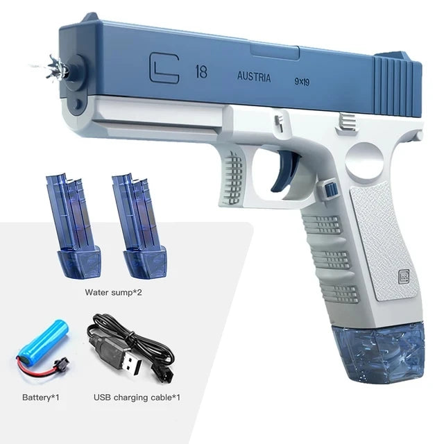 Pistola de agua M416, pistola eléctrica, juguete de tiro, totalmente automático, tiro de verano, playa, diversión al aire libre,