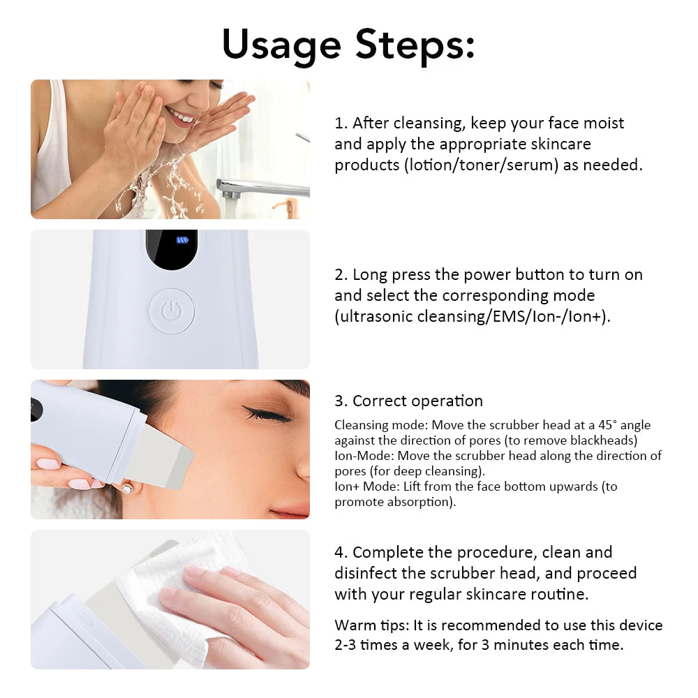 Ultrasonic Skin Scrubber - Varixo