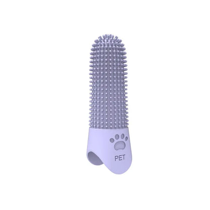 Silicone Pet Teeth Cleaning Fingertips Nontoxic 360° Cleaning Pet Toothbrushes Durable Super Soft Cats Mouth Cleaner Dental Care