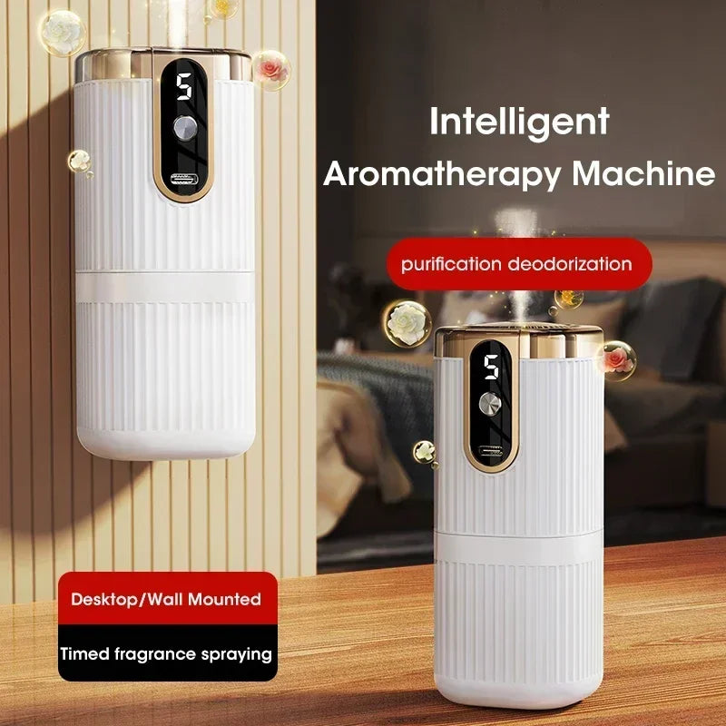 Rechargeable Mini Essential Oil Diffuser 5 Gear Aromatherapy Machine Large Mist Air Humidifier For Home Car Office Use