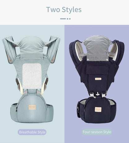 Insular  Ergonomics Baby Carrier Sling Portable Child Backpacks Thickening Shoulders 360 Ergonomic Hoodie Kangaroo 0-36 Months