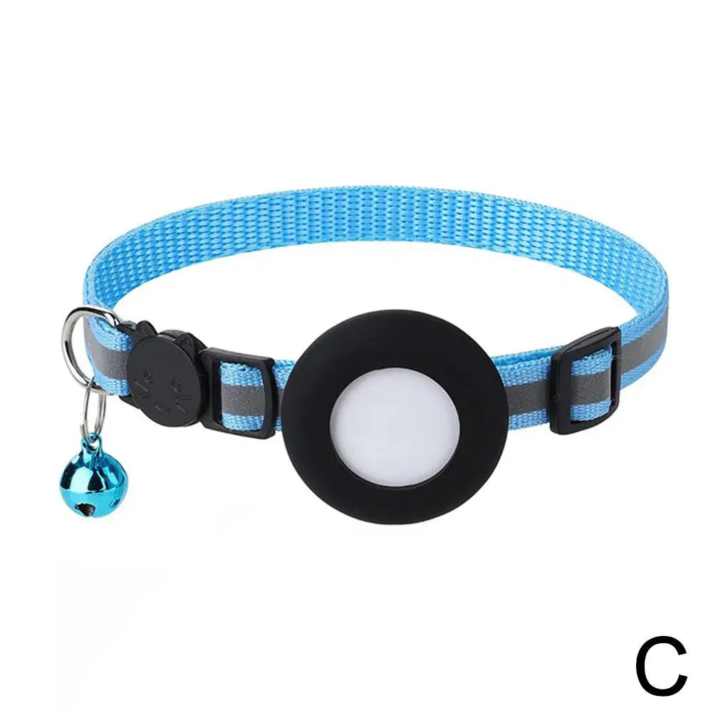 Pet Smart Bluetooth With Bell Cute Reflective Dog Tracking Collar Footprint Address Bird Cat Pendant Night Anti T1K3