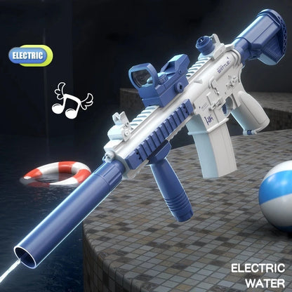 Pistola de agua M416, pistola eléctrica, juguete de tiro, totalmente automático, tiro de verano, playa, diversión al aire libre,