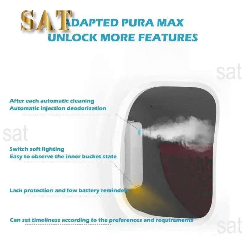 A  For PETKIT PURA MAX Cat Litter Box Accessoriess Original Smart K3 Spray Odor Eliminator N50 Cat Toilet Odor Control Air Clea
