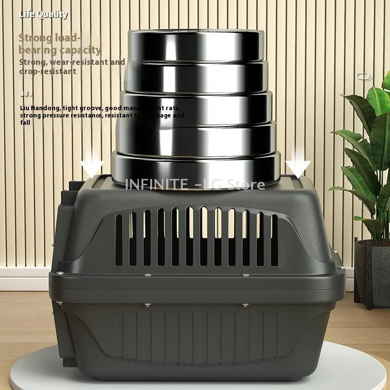 Portable Cat Cage Pet Carrier Thickening Pet Carrier Outdoor Handheld Shipping Box Car Carrying Pet Transport Box Pet Supplies