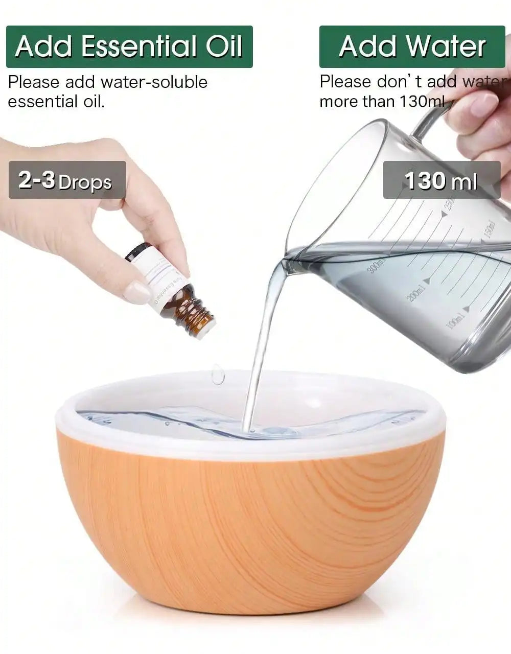 200ml Air Humidifier Essential Oil Diffuser USB Mist Maker Mini Humidificador with Colorful Light for home office car