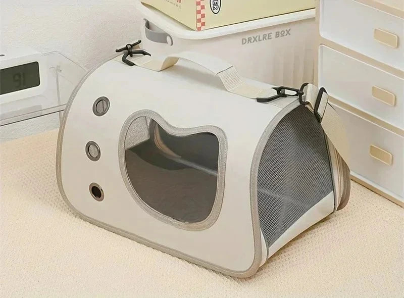 Lightweight Portable Foldable Breathable Pet Carrier Bag for Small Dogs Cats and Kittens Ideal for Outdoor Travel