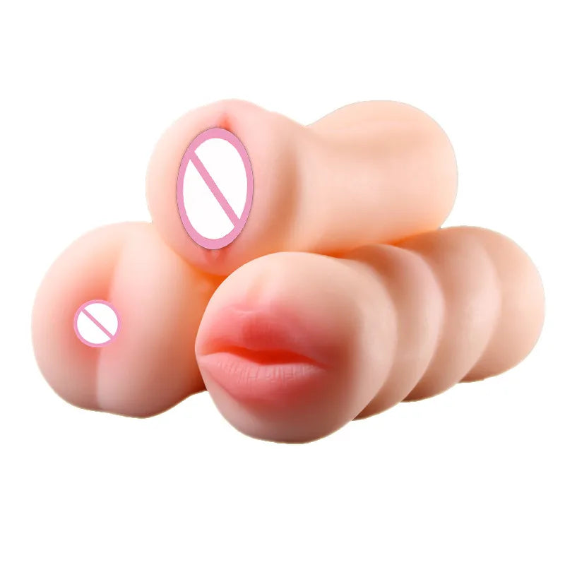 Sex Real Vagina Pussy Male Masturbator Mouth Oral Licking Anal Ass Masturbation Cup Adult Games Erotic Products Sex Toys for Men