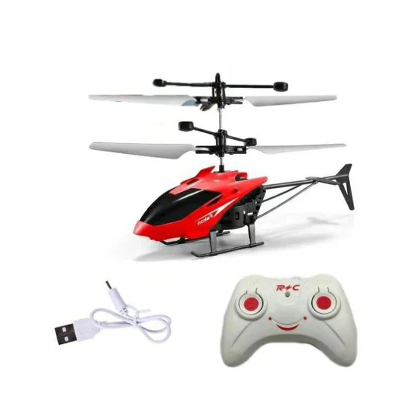 Rechargeable Mini Remote Control Helicopter Wireless Remote Control Infrared Induction Aircraft Children's Toy Aircraft Model