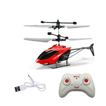 Rechargeable Mini Remote Control Helicopter Wireless Remote Control Infrared Induction Aircraft Children's Toy Aircraft Model
