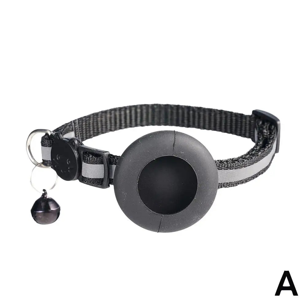 Pet Smart Bluetooth With Bell Cute Reflective Dog Tracking Collar Footprint Address Bird Cat Pendant Night Anti T1K3