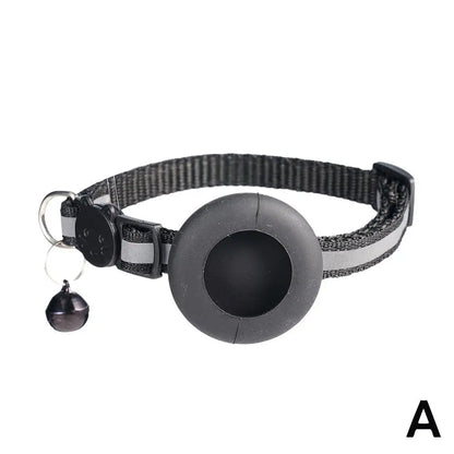 Pet Smart Bluetooth With Bell Cute Reflective Dog Tracking Collar Footprint Address Bird Cat Pendant Night Anti T1K3