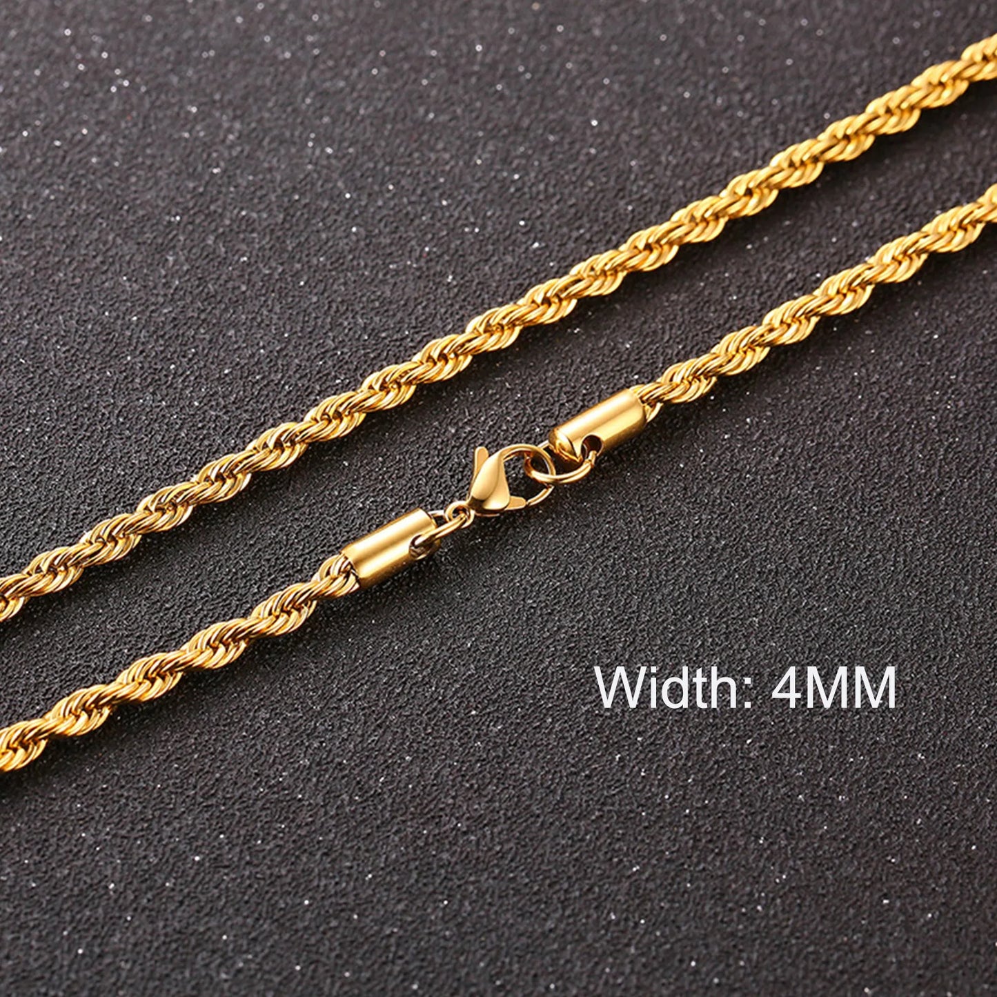 3-11MM Classic Cuban Chain Necklace for Men Women,Silver Black Gold Grey Color Stainless Steel Chains,Basic Punk Jewelry Gift