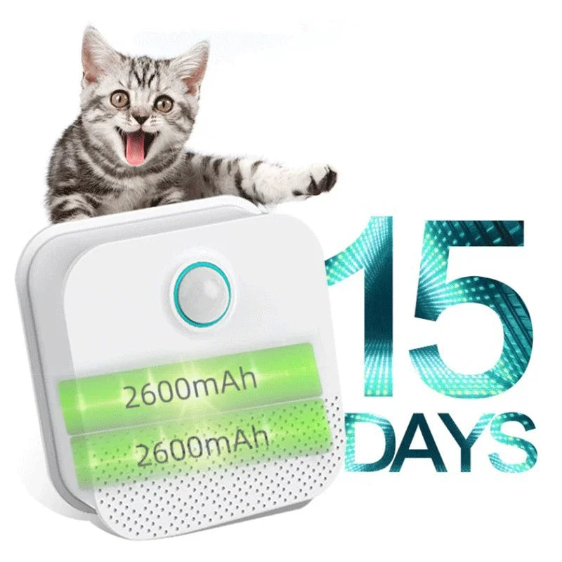 Automatic Cat Litter Box Odor Purifier Deodorizer Pet Toilet Air Freshener Eliminates Smell for Dogs Cats Cat Supplies