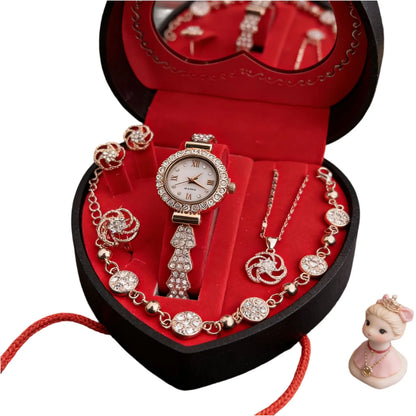 Unique Luxe Heart Shaped Jewelry Gift Set - Varixo