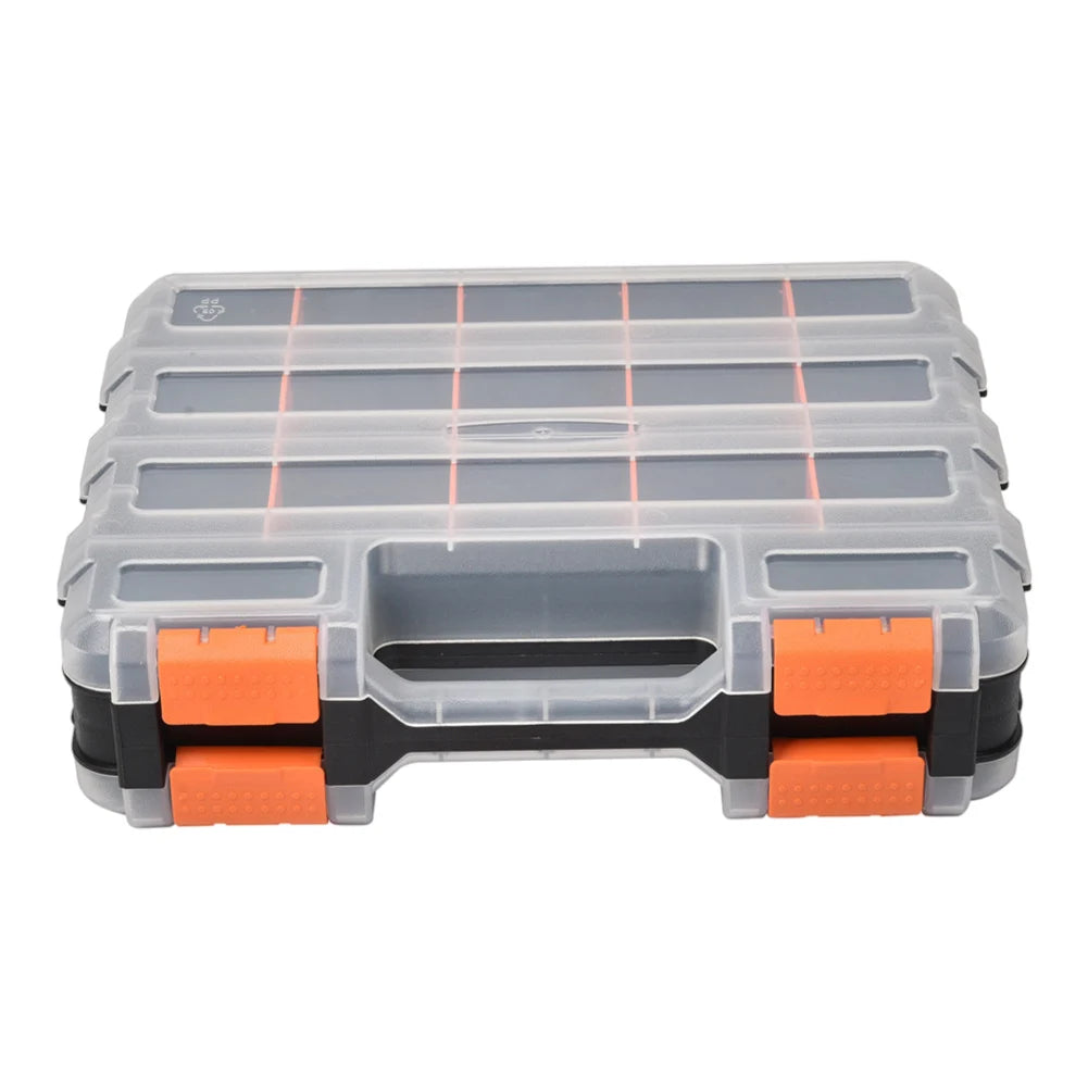 Double Side Tools Box Organizer Tool Storage Box Multifunctional Portable Tool Box Toolbox Container for Screws Nuts Small Parts