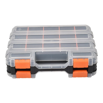 Double Side Tools Box Organizer Tool Storage Box Multifunctional Portable Tool Box Toolbox Container for Screws Nuts Small Parts