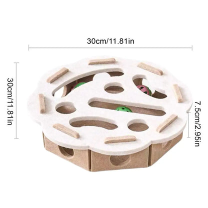 Cat Ball Puzzle Toy Pet Felt Play Game Cat Puzzle Box Game For Indoor Outdoor Home Garden Backyard Exercise Patio Balcony