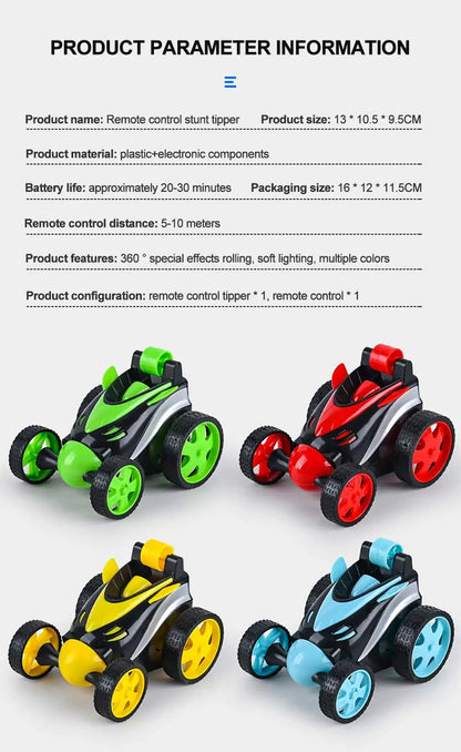 Remote Control Car Rc Stunt Car for Boy Girls 360 Degree Rotation Racing Car Rc Cars Flip and Roll Stunt Car Toy for Kids