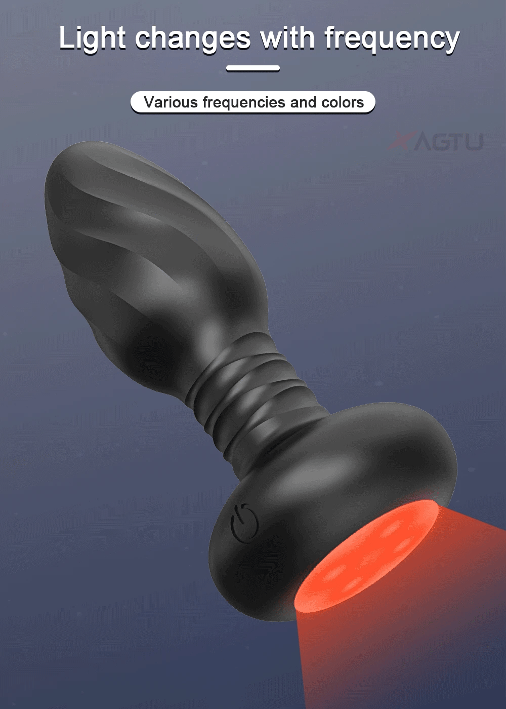 360° Rotation Vibrating LED Butt Plug for Men Wiggle Prostate Massager Gay APP Anal Vibrator Anal Plug Sex Toy for Couples