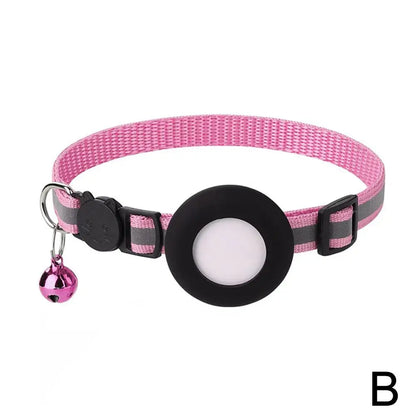 Pet Smart Bluetooth With Bell Cute Reflective Dog Tracking Collar Footprint Address Bird Cat Pendant Night Anti T1K3