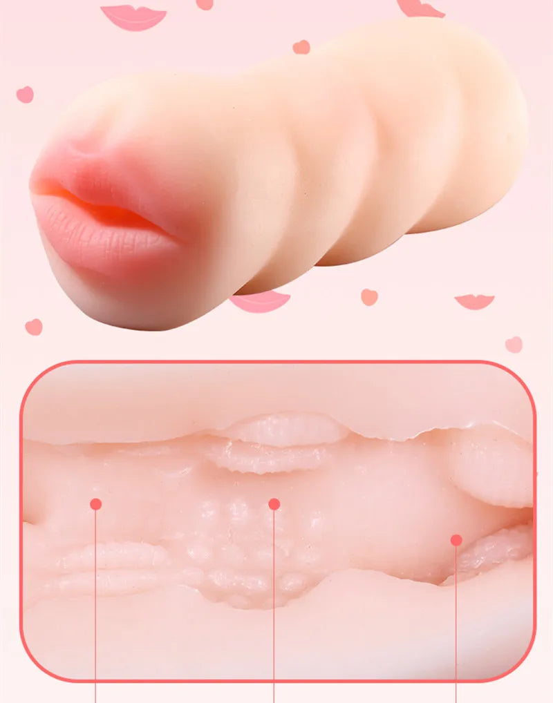 Sex Real Vagina Pussy Male Masturbator Mouth Oral Licking Anal Ass Masturbation Cup Adult Games Erotic Products Sex Toys for Men