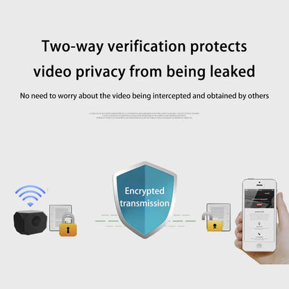 4K HD WiFi Mini Security Camera Wireless Smart Home Indoor Surveillance with APP Remote Monitoring Lightweight Portable Design