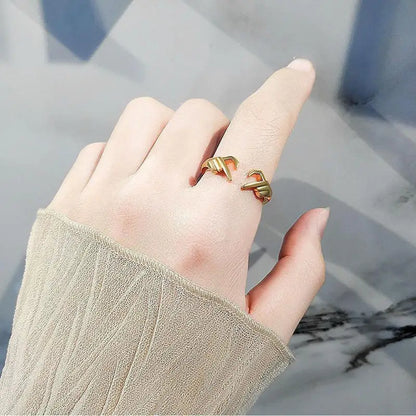 Luxury Designer Double Hand Heart Couple Rings - Varixo