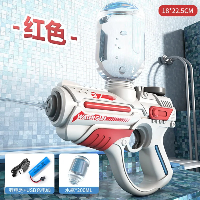 Pistola de agua M416, pistola eléctrica, juguete de tiro, totalmente automático, tiro de verano, playa, diversión al aire libre,