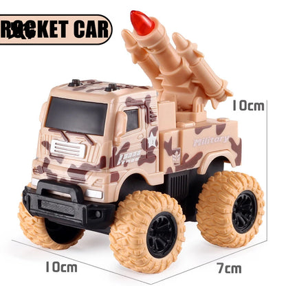 Pull Back Toy Car  Inertial Rotation Car Four-wheel Drive Off-road Vehicle SUV Racing Power Car Children's Toy CarGift
