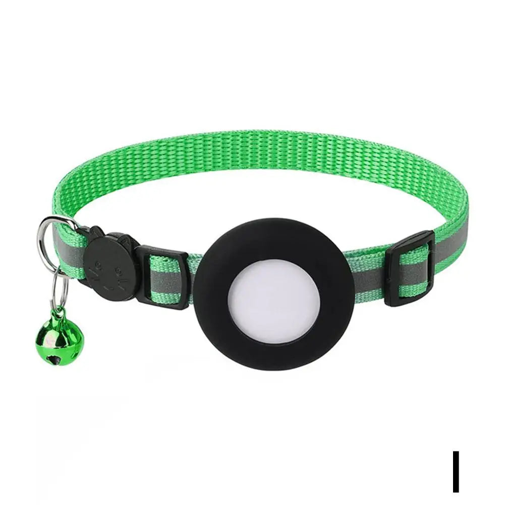 Pet Smart Bluetooth With Bell Cute Reflective Dog Tracking Collar Footprint Address Bird Cat Pendant Night Anti T1K3