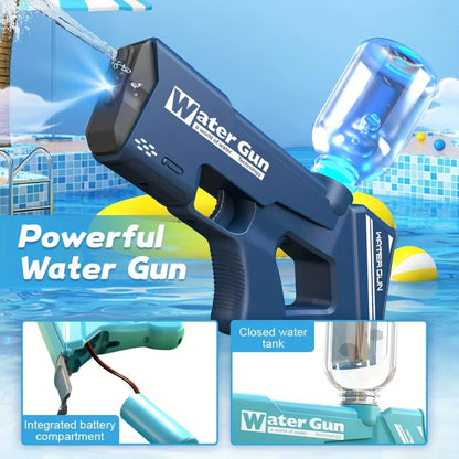 2025 New Water Gun Fully Automatic Shooting Toy High Pressure Sprinkler Summer Outdoor Beach Pool Party Toy Children Adult Gift