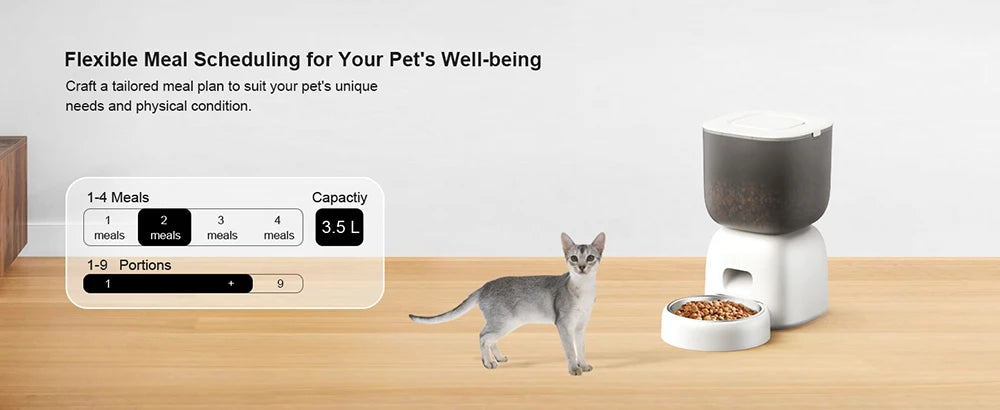 3L Automatic Pet Feeder Smart Food Dispenser Cat & Dog Timer Stainless Steel Bowl Automatic Dog & Cat Pet Feeding Pet Supplies