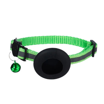 Pet Smart Bluetooth With Bell Cute Reflective Dog Tracking Collar Footprint Address Bird Cat Pendant Night Anti T1K3