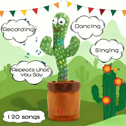 New Interactive Dancing Cactus Toys For Kids Baby Toddler Boys And Girls Fun Singing Mimic Recording Repeating Cactus Baby Gifts