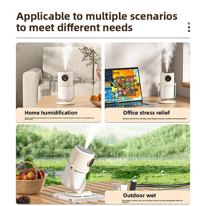 H8 Single Spray Humidifier USB 360° Rotation Air Purifier for Home Office Quiet Night Light Mini Mist