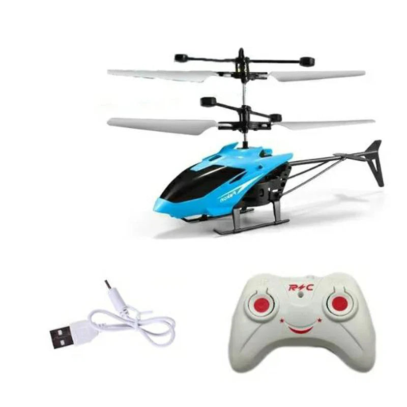 Rechargeable Mini Remote Control Helicopter Wireless Remote Control Infrared Induction Aircraft Children's Toy Aircraft Model