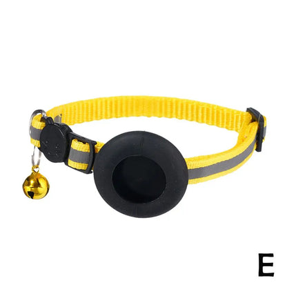 Pet Smart Bluetooth With Bell Cute Reflective Dog Tracking Collar Footprint Address Bird Cat Pendant Night Anti T1K3