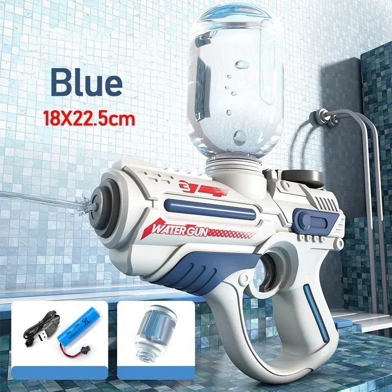 Pistola de agua M416, pistola eléctrica, juguete de tiro, totalmente automático, tiro de verano, playa, diversión al aire libre,