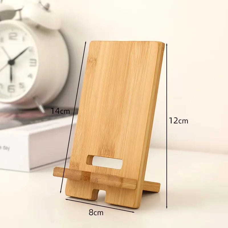 Wooden Bedside Wood Phone Docking Station Holder Wallet Stand Watch Storage Rack Multifunctional Desktop Jewelry Packaging