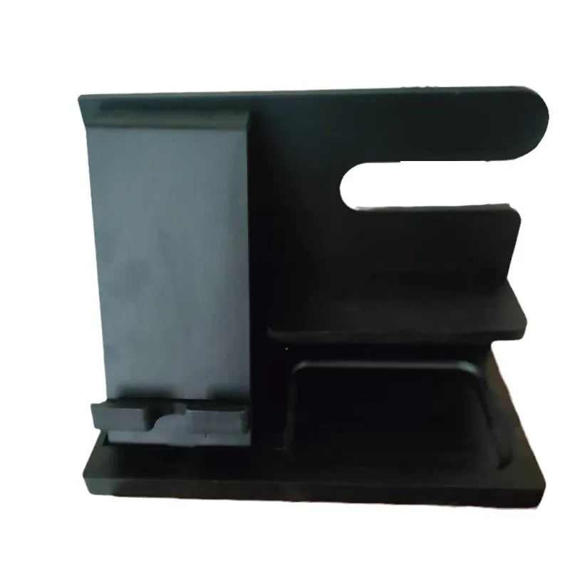 Wooden Bedside Wood Phone Docking Station Holder Wallet Stand Watch Storage Rack Multifunctional Desktop Jewelry Packaging
