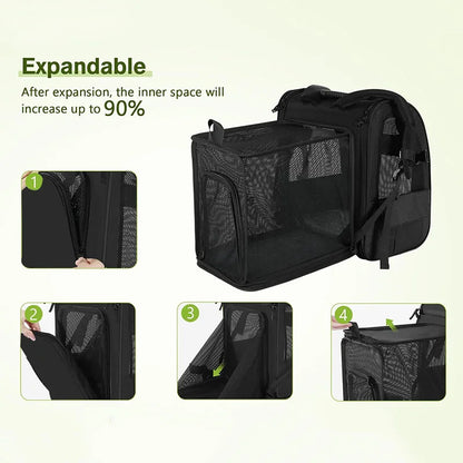 Cat Bag for Outdoor Use Portable and Expandable Pet Travel Bag Small Dog Cat Travel Backpack Pet Accessories