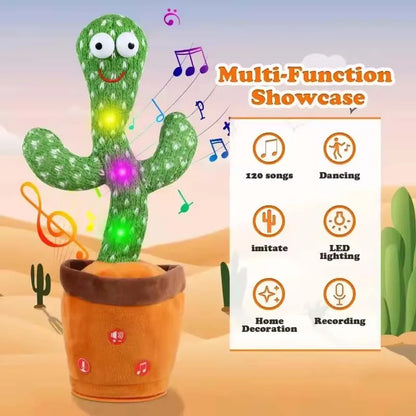 New Interactive Dancing Cactus Toys For Kids Baby Toddler Boys And Girls Fun Singing Mimic Recording Repeating Cactus Baby Gifts