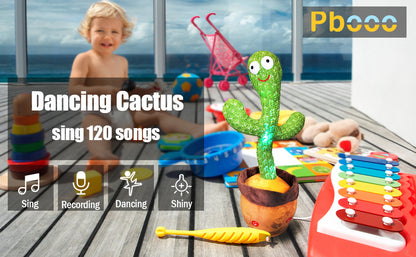 New Interactive Dancing Cactus Toys For Kids Baby Toddler Boys And Girls Fun Singing Mimic Recording Repeating Cactus Baby Gifts