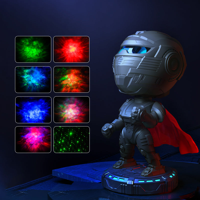 Mecha Samurai Starry Sky Projection Night Light - Varixo