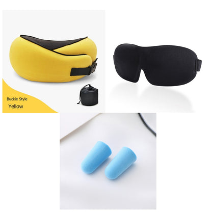 U-Shaped Travel Memory Cotton Nap Neck Pillow - Varixo
