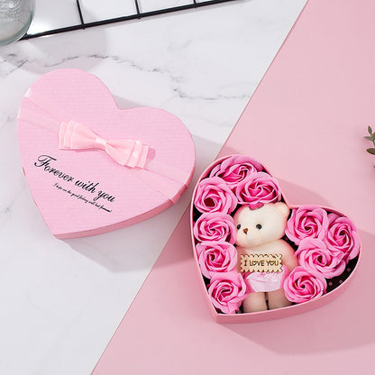 Heart-Shaped Rose Gift Box - Varixo