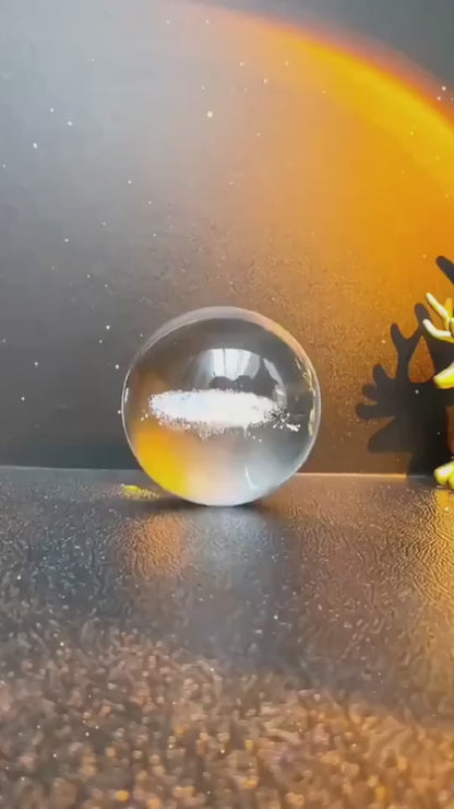 3D LED Night Light Galaxy Crystal Ball Table Lamp